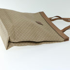 CELINE Macadam Canvas Tote Bag Beige  66821