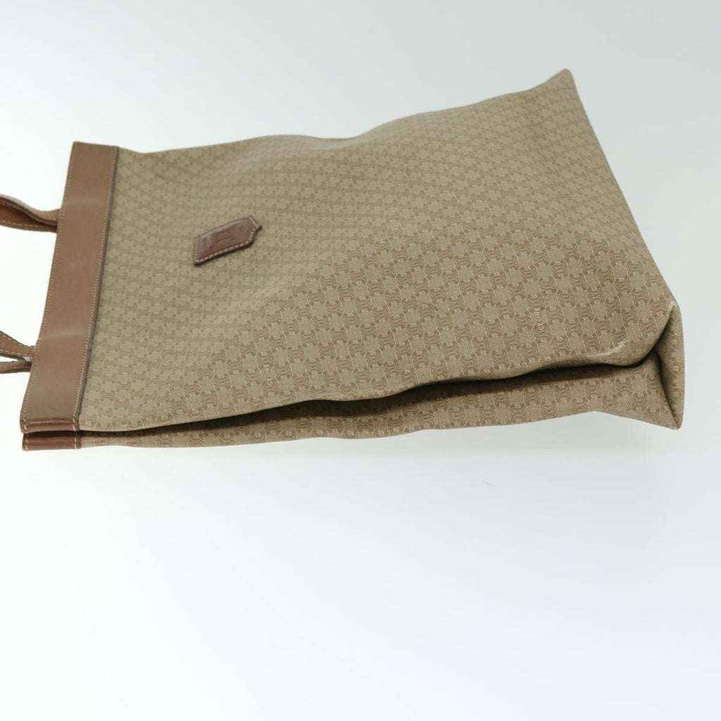 CELINE Macadam Canvas Tote Bag Beige  66821