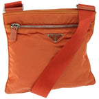 PRADA Shoulder Bag Nylon Orange  66826