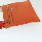 PRADA Shoulder Bag Nylon Orange  66826