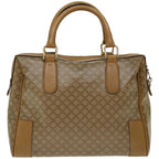 CELINE Macadam Canvas Hand Bag Beige  66921