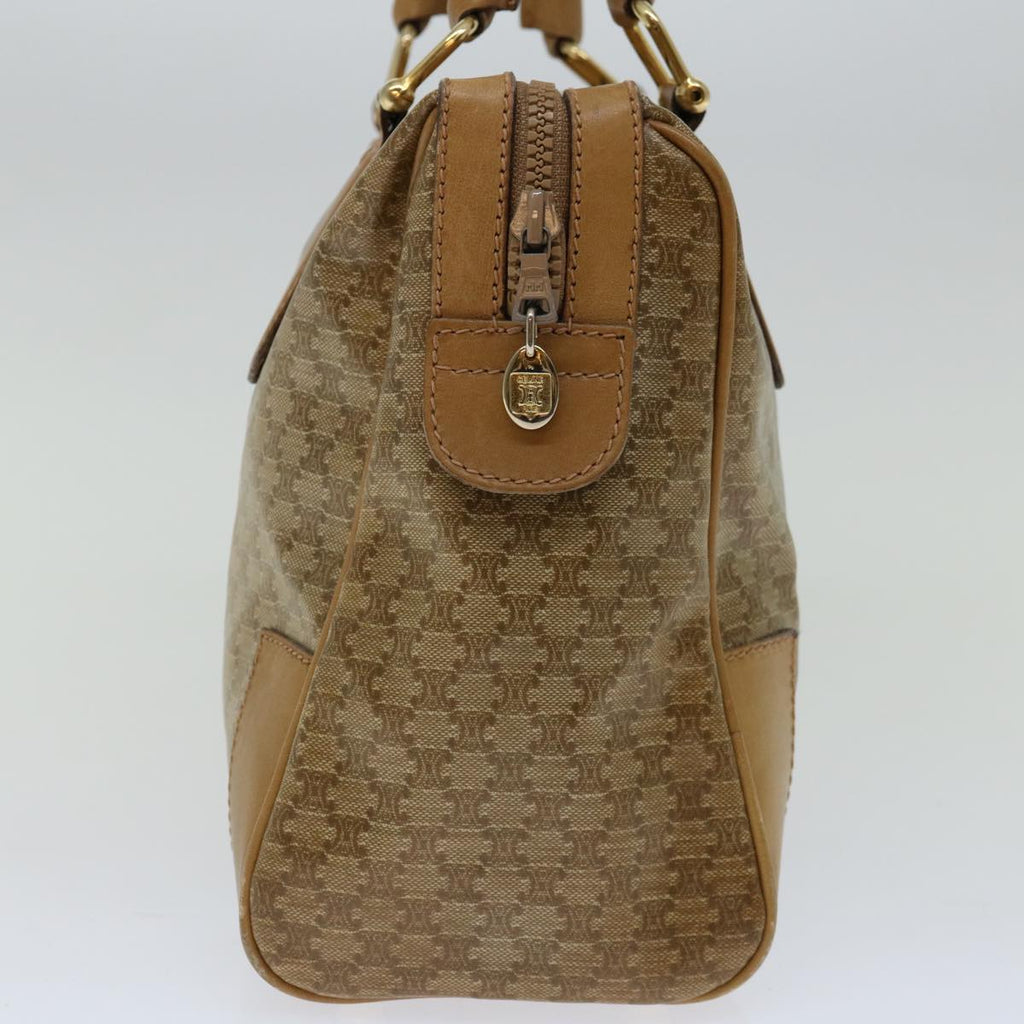 CELINE Macadam Canvas Hand Bag Beige  66921