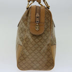 CELINE Macadam Canvas Hand Bag Beige  66921