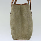 CELINE C Macadam Canvas Hand Bag Gray Auth 66923