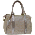 FENDI Zucchino Canvas Hand Bag Beige66924