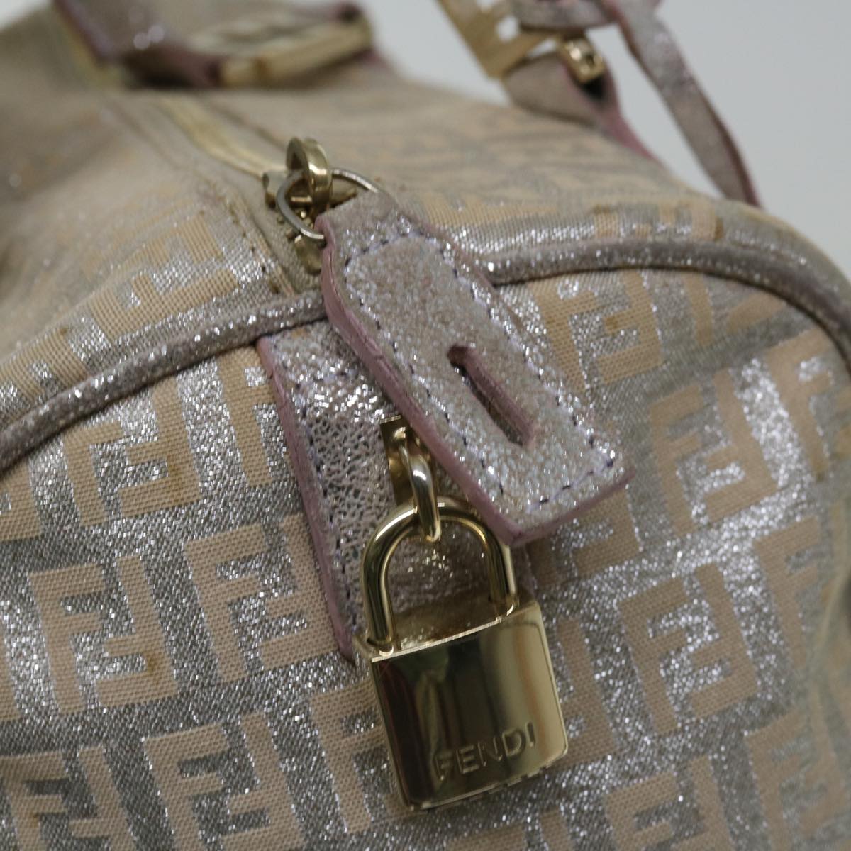 FENDI Zucchino Canvas Hand Bag Beige66924