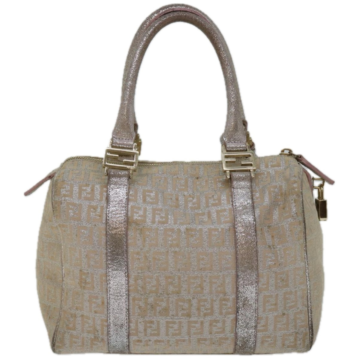 FENDI Zucchino Canvas Hand Bag Beige66924