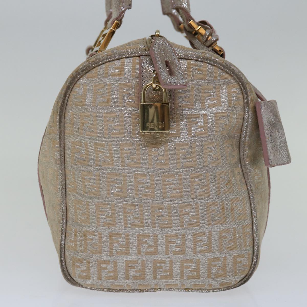 FENDI Zucchino Canvas Hand Bag Beige66924