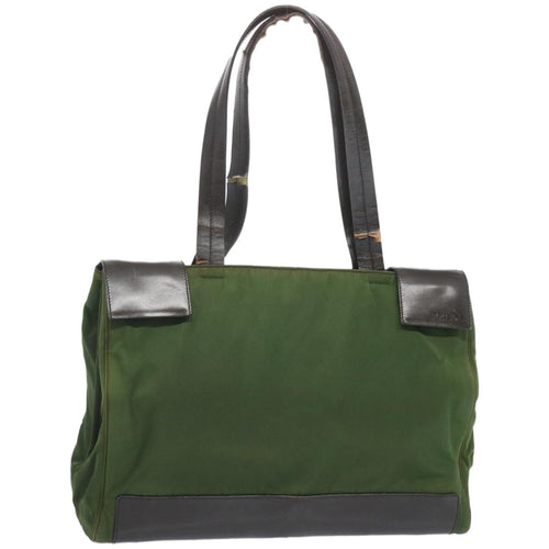 PRADA Tote Bag Nylon Khaki 66936