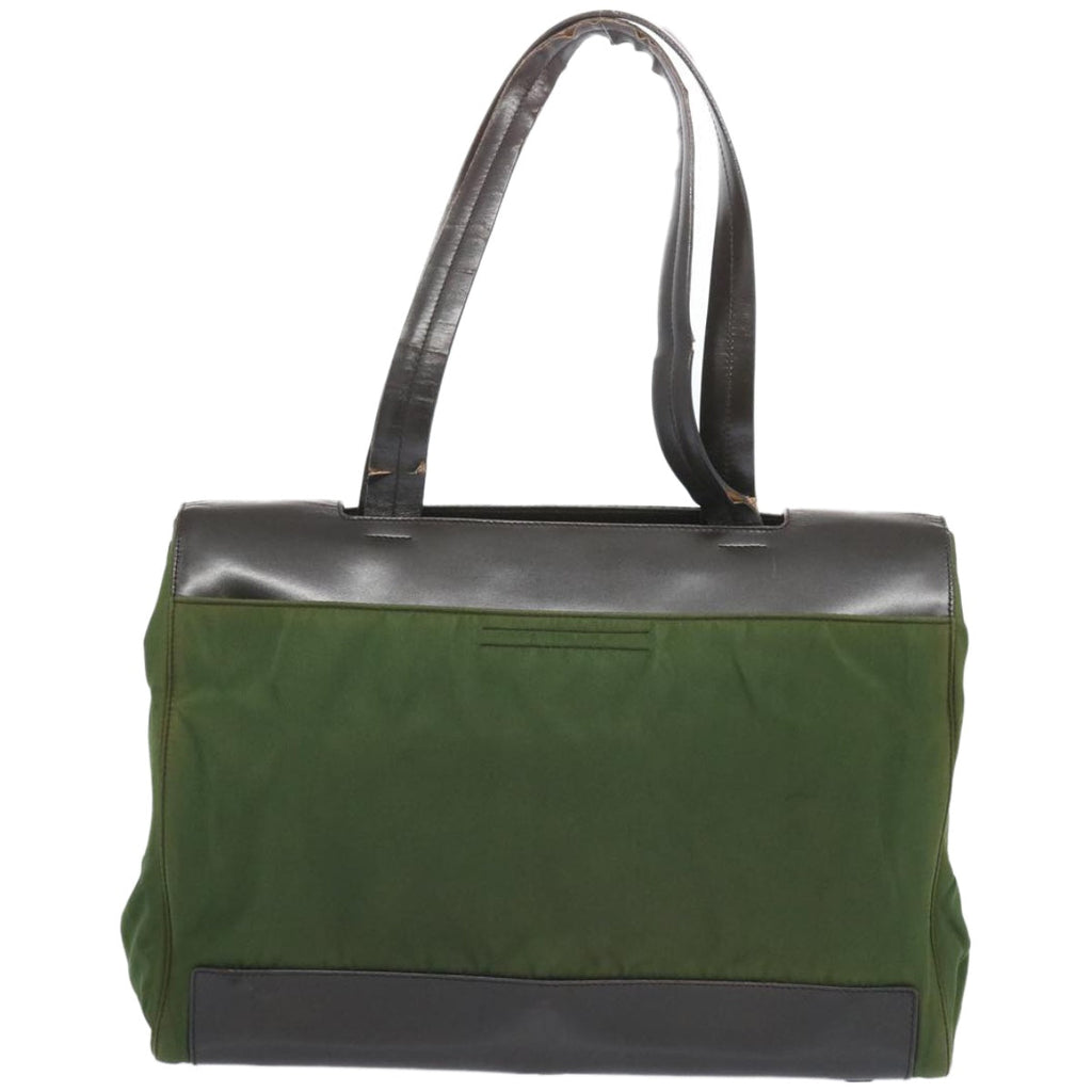 PRADA Tote Bag Nylon Khaki 66936
