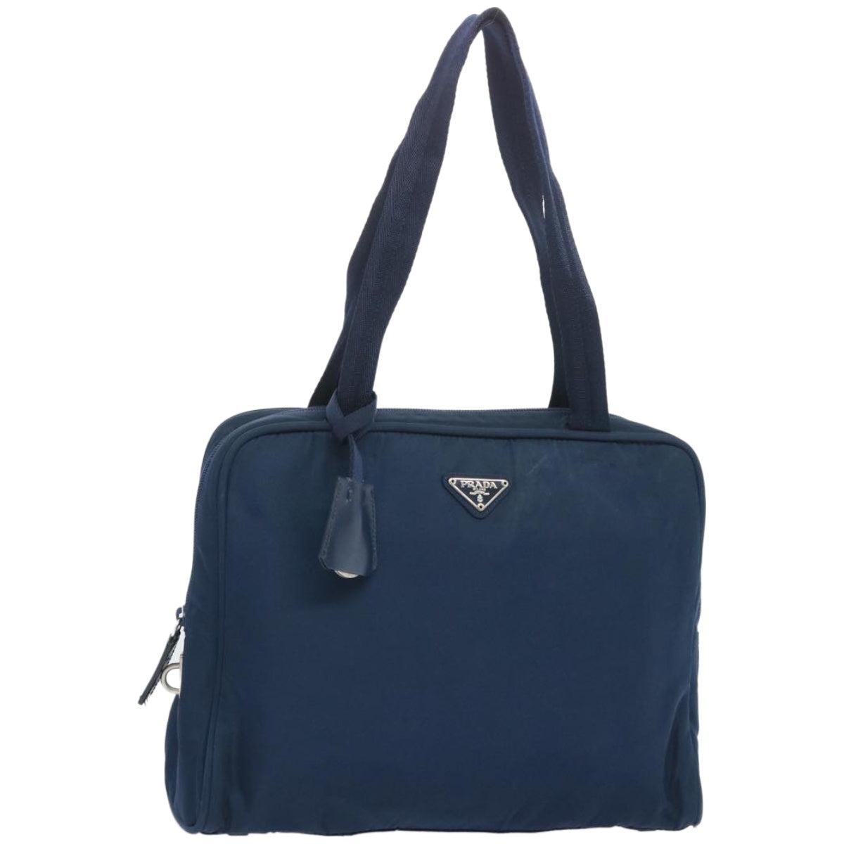 PRADA Hand Bag Nylon Navy  66938