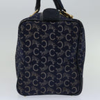 CELINE C Macadam Canvas Hand Bag Navy  66941