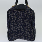 CELINE C Macadam Canvas Hand Bag Navy  66941