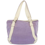 CELINE Tote Bag Canvas Purple Auth 66944