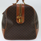 CELINE Macadam Canvas Boston Bag PVC Brown  66956