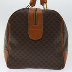 CELINE Macadam Canvas Boston Bag PVC Brown  66958