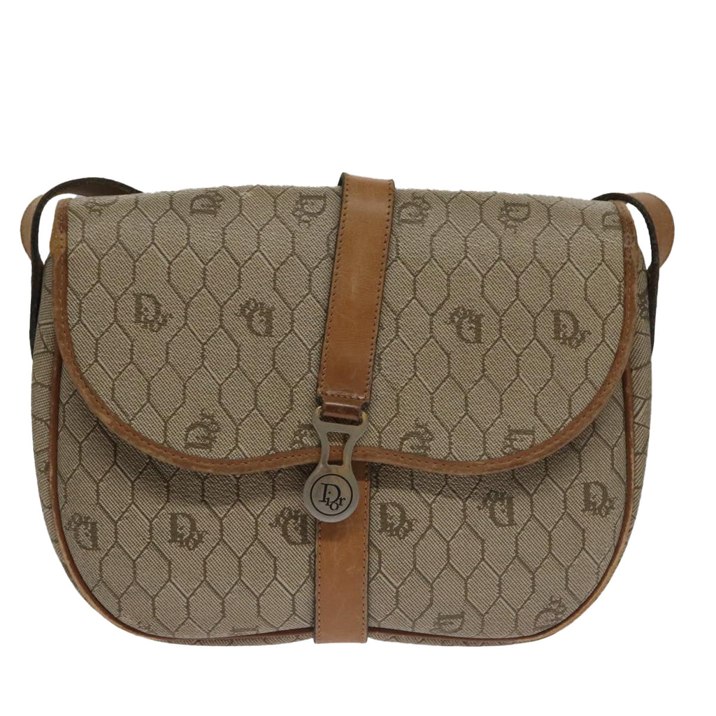 Dior Honeycomb  Canvas Shoulder Bag (Pre-Owned)