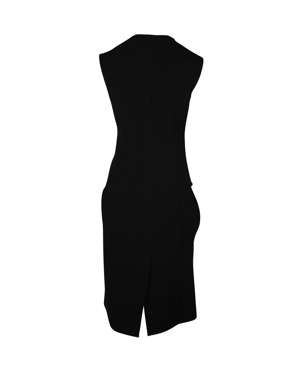 Dior Double-Breasted Coat Dress in Black Wool