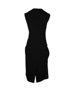 Dior Double-Breasted Coat Dress in Black Wool