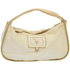 PRADA Hobo Shoulder Bag Nylon White  67064