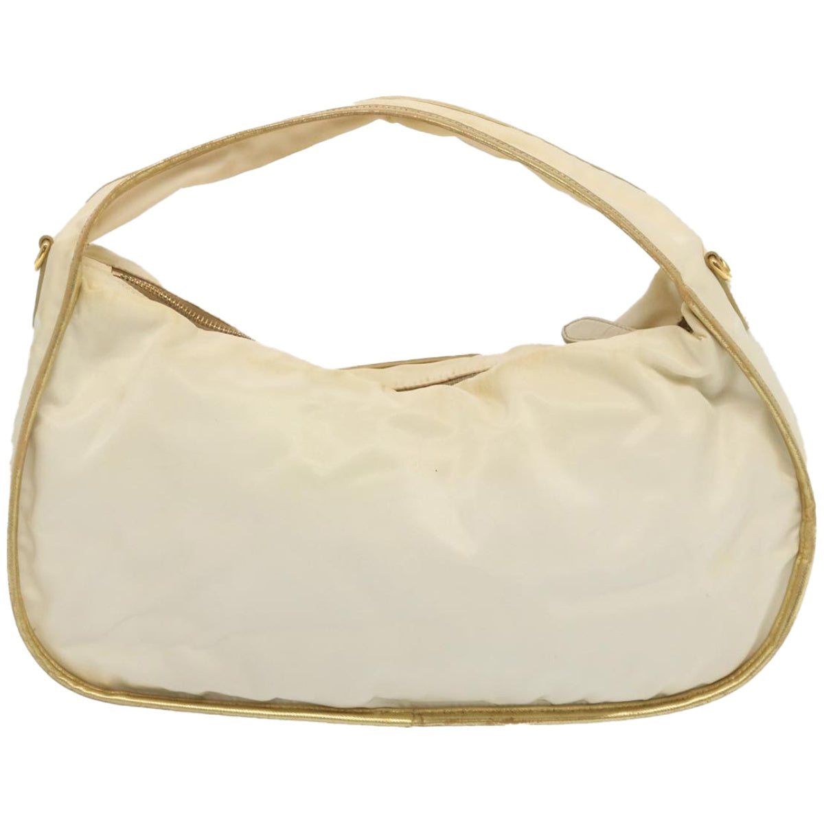 PRADA Hobo Shoulder Bag Nylon White  67064