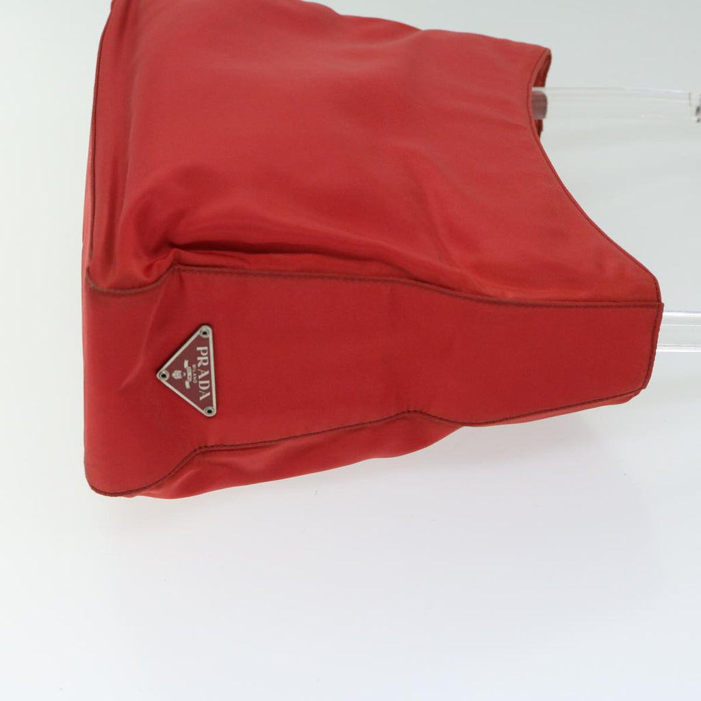 PRADA Hand Bag Nylon Red  67067