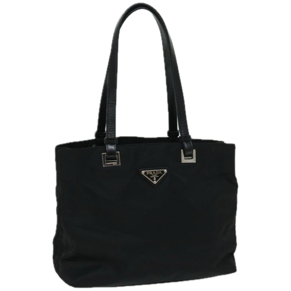 PRADA Hand Bag Nylon Black  67075