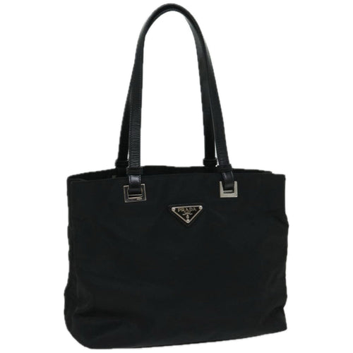 PRADA Hand Bag Nylon Black  67075