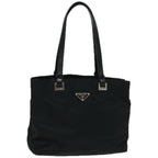 PRADA Hand Bag Nylon Black  67075