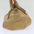 Chloe Etel Shoulder Bag Leather 2way Beige 67077