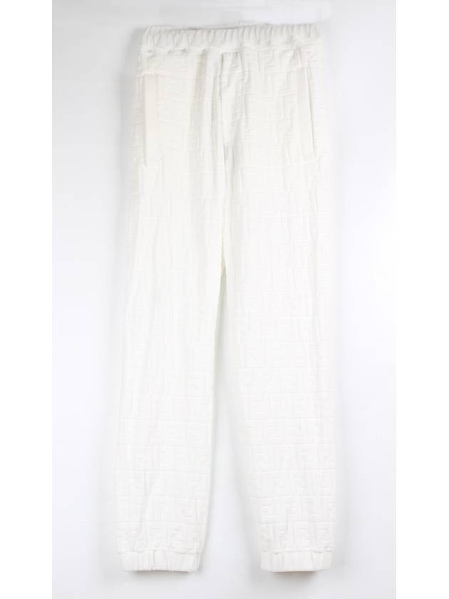 Fendi FF logo pants white 44 28