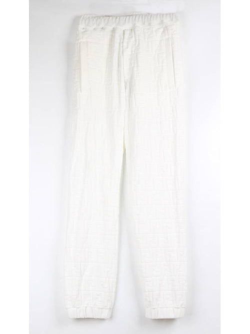 Fendi FF logo pants white 44 28