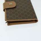 CELINE Macadam Canvas Wallet PVC Leather Brown  67107
