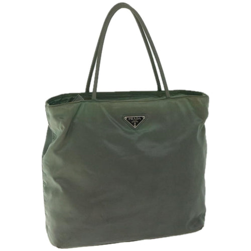 PRADA Hand Bag Nylon Khaki  67118