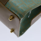 FENDI Zucchino Canvas Hand Bag Enamel Light Blue67120