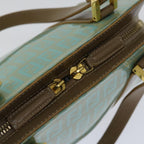FENDI Zucchino Canvas Hand Bag Enamel Light Blue67120