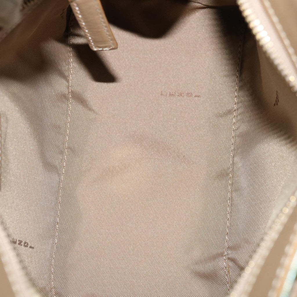 FENDI Zucchino Canvas Hand Bag Enamel Light Blue67120