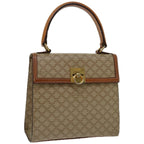 CELINE Macadam Canvas Hand Bag Beige  67122