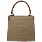 CELINE Macadam Canvas Hand Bag Beige  67122