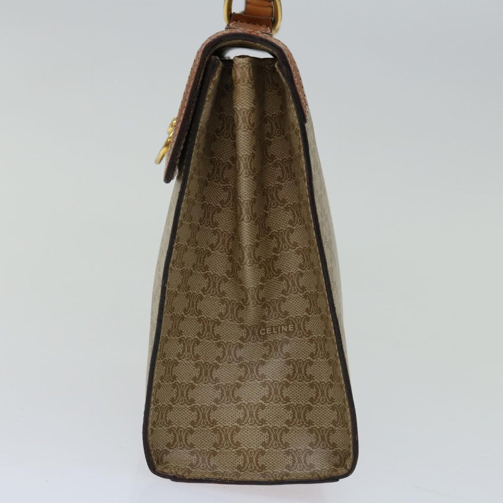 CELINE Macadam Canvas Hand Bag Beige  67122