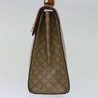 CELINE Macadam Canvas Hand Bag Beige  67122