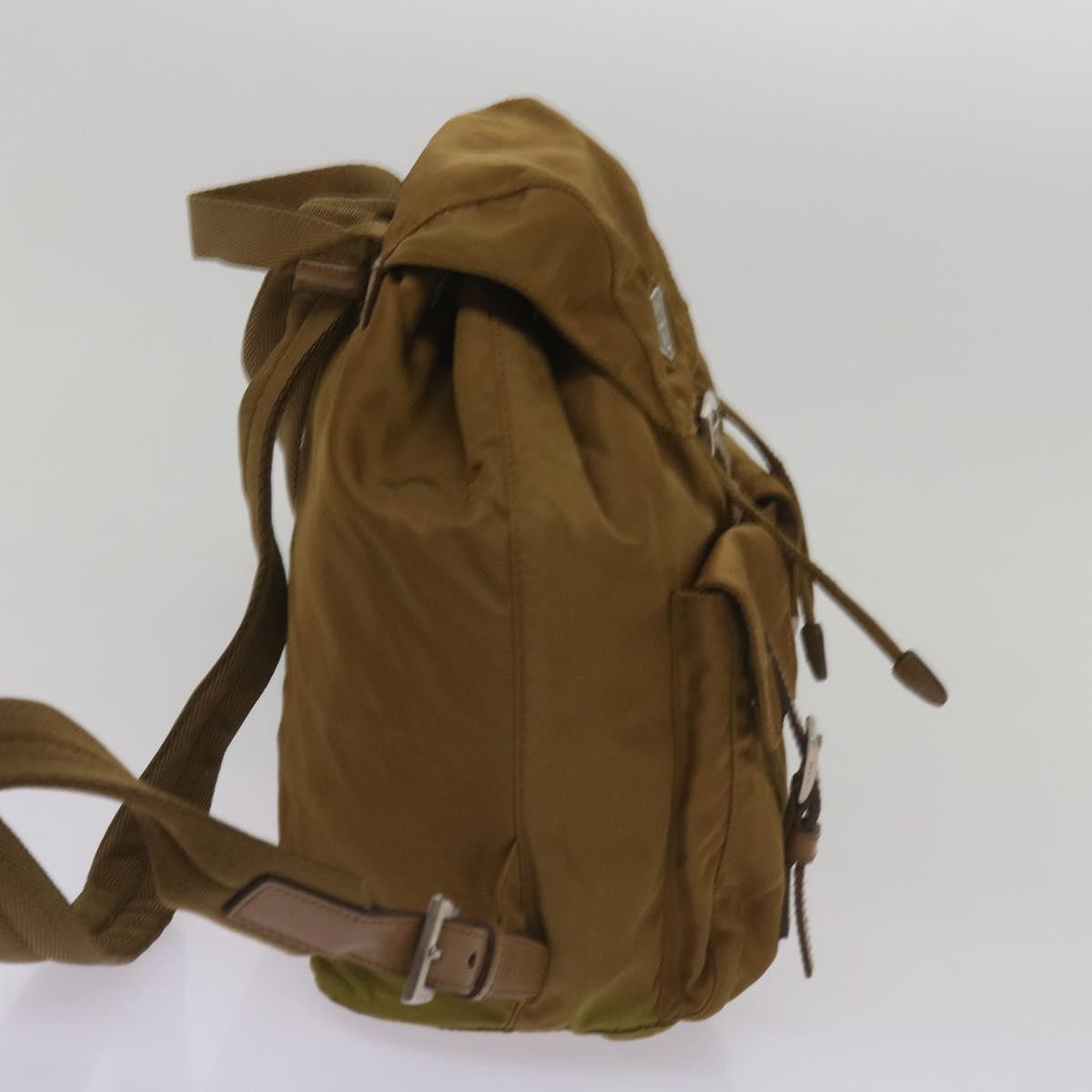 PRADA Backpack Nylon Brown  67151