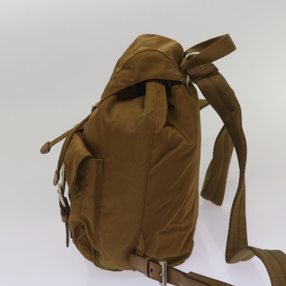 PRADA Backpack Nylon Brown  67151
