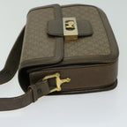 CELINE Macadam Canvas Shoulder Bag Brown  67180