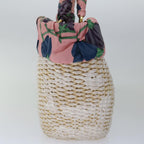 PRADA Hand Bag Straw White Pink  67207