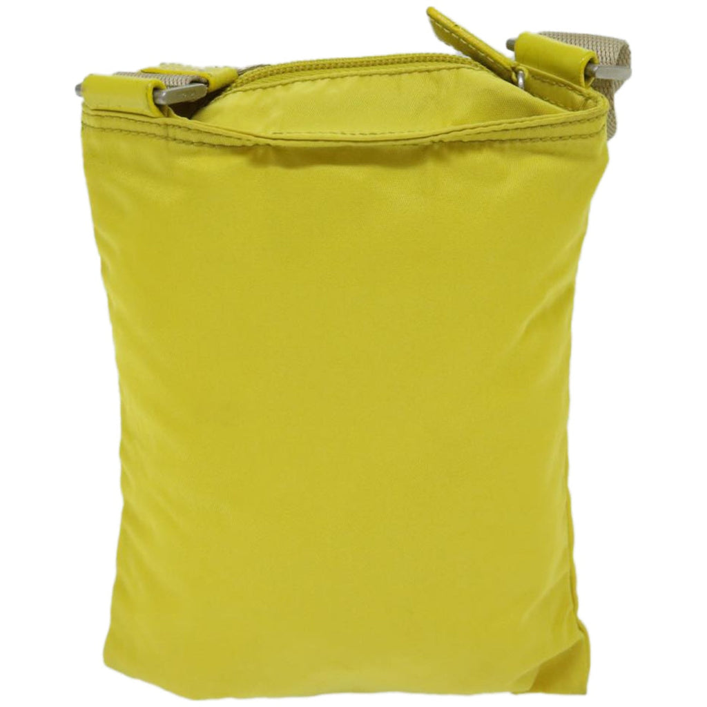 PRADA Shoulder Bag Nylon Yellow  67212