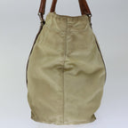 PRADA Hand Bag Nylon Beige 67215
