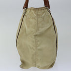 PRADA Hand Bag Nylon Beige 67215