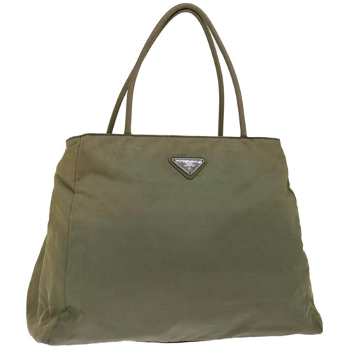 PRADA Tote Bag Nylon Khaki 67219