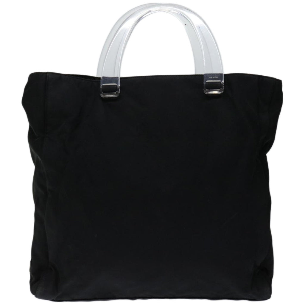PRADA Hand Bag Nylon Black  67220